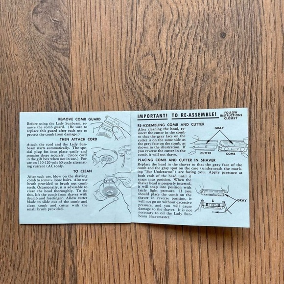 ***SOLD***Vintage 60’s Lady Sunbeam Shave-master | Tested - works - Picture 8 of 10